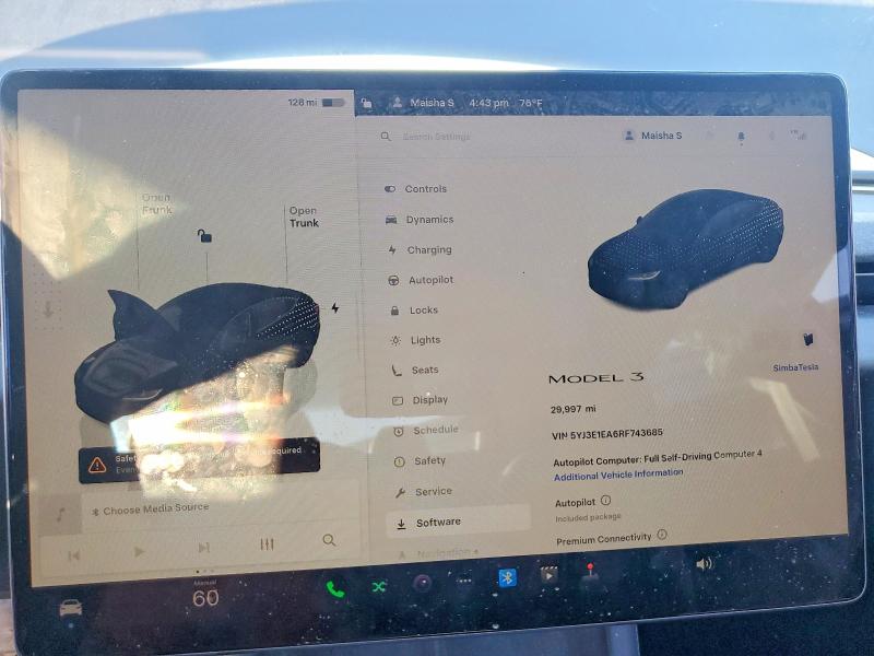 Aukcja sprzedaży 2024 Tesla Model 3, vin: 5YJ3E1EA6RF743685, numer aukcji: 77827225