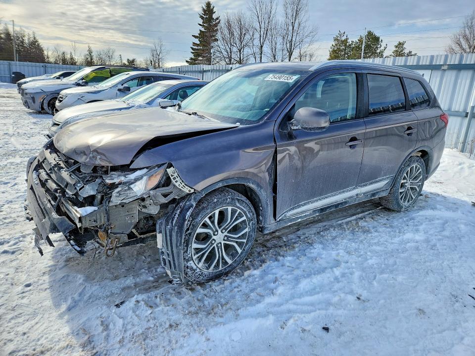 75490155 :رقم المزاد ، JA4AZ2A37JZ619278 vin ، 2018 Mitsubishi Outlander مزاد بيع