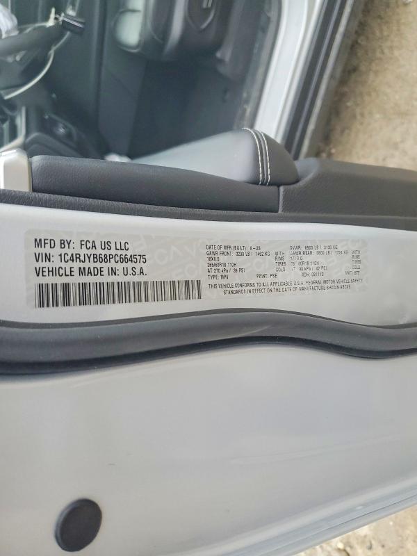 Продаж на аукціоні авто 2023 Jeep Grand Cherokee, vin: 1C4RJYB68PC664575, номер лоту: 77385895