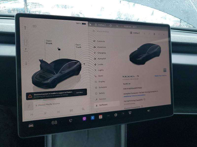 Auction sale of the 2025 Tesla Model 3, vin: 5YJ3E1EA4SF071003, lot number: 77430465