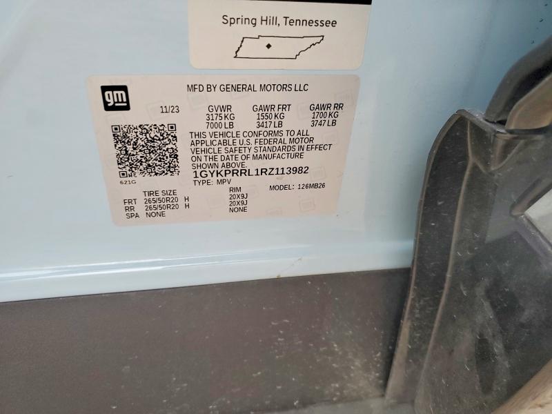 Продажа на аукционе авто 2024 Cadillac Lyriq Luxu, vin: 1GYKPRRL1RZ113982, номер лота: 77904175
