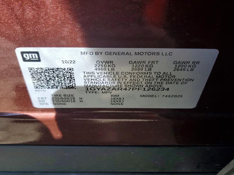 Aukcja sprzedaży 2023 Cadillac Xt4, vin: 1GYAZAR47PF126234, numer aukcji: 77531145