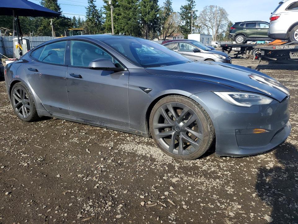 75874885 :رقم المزاد ، 5YJSA1E6XMF433695 vin ، 2021 Tesla Model S مزاد بيع