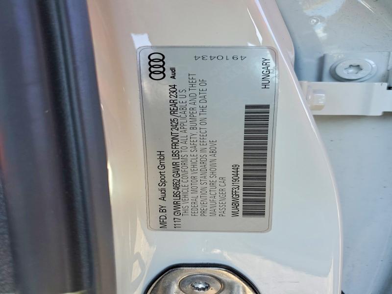Продаж на аукціоні авто 2018 Audi Rs3, vin: WUABWGFF3J1904449, номер лоту: 78057305