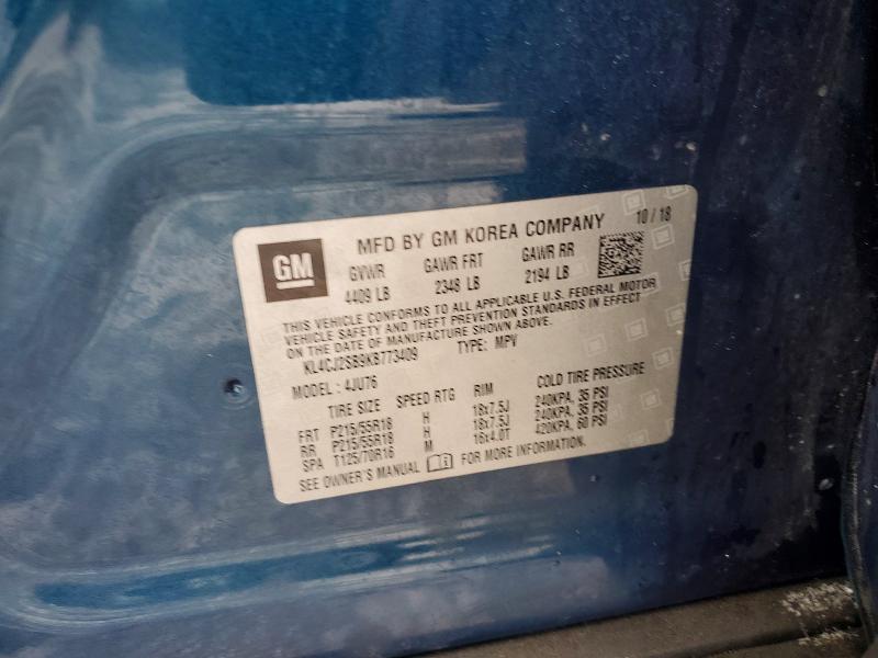 Продаж на аукціоні авто 2019 Buick Encore, vin: KL4CJ2SB9KB773409, номер лоту: 78493875