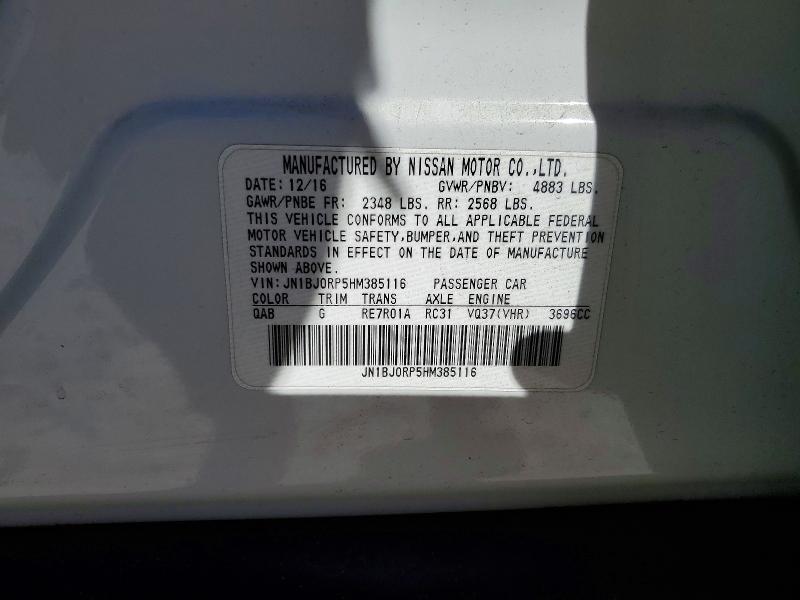 Aukcja sprzedaży 2017 Infiniti Qx50, vin: JN1BJ0RP5HM385116, numer aukcji: 76124415