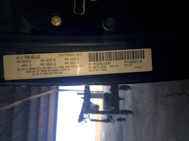 Aukcja sprzedaży 2018 Dodge Challenger, vin: 2C3CDZAG2JH127867, numer aukcji: 78892275