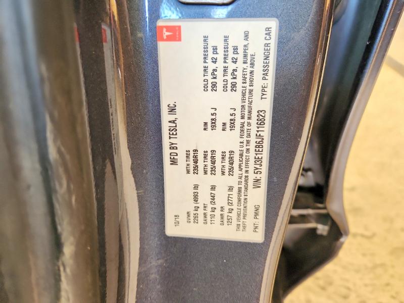 Продажа на аукционе авто 2018 Tesla Model 3, vin: 5YJ3E1EB6JF116823, номер лота: 76277275