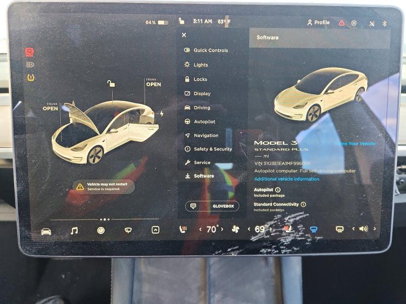 2021 Tesla Model 3 მანქანა იყიდება აუქციონზე, vin: 5YJ3E1EA1MF996096, აუქციონის ნომერი: 75567485