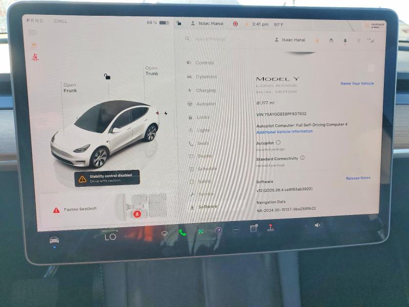 Aukcja sprzedaży 2023 Tesla Model Y, vin: 7SAYGDEE8PF937932, numer aukcji: 76048325
