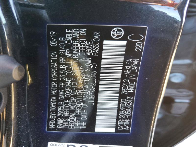 Продажа на аукционе авто 2020 Toyota Corolla, vin: JTDEPRAE2LJ046170, номер лота: 76156115