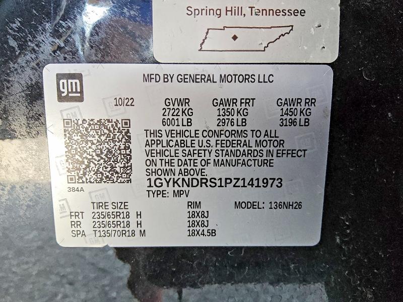 Aukcja sprzedaży 2023 Cadillac Xt5, vin: 1GYKNDRS1PZ141973, numer aukcji: 79385135
