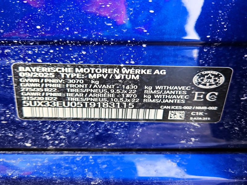 78335135 :رقم المزاد ، 5UX33EU05T9183115 vin ، 2026 Bmw X5 مزاد بيع