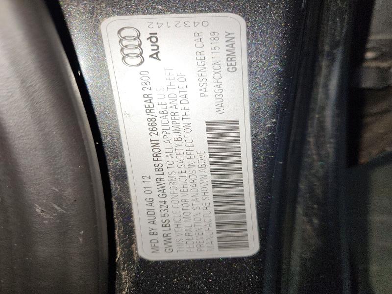 Aukcja sprzedaży 2012 Audi A7, vin: WAU3GAFCXCN115189, numer aukcji: 76872675
