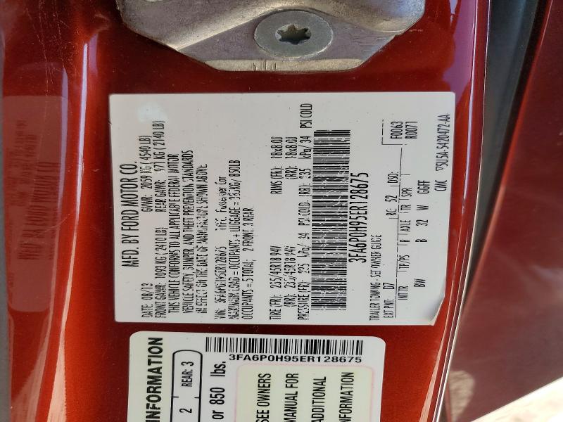 Продажа на аукционе авто 2014 Ford Fusion, vin: 3FA6P0H95ER128675, номер лота: 78229735