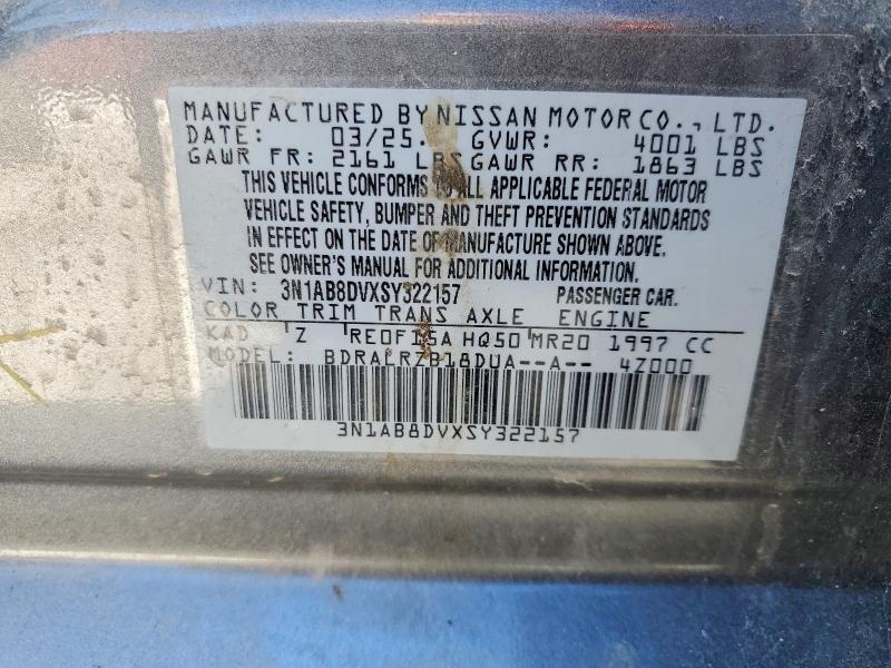 Продаж на аукціоні авто 2025 Nissan Sentra, vin: 3N1AB8DVXSY322157, номер лоту: 77683415