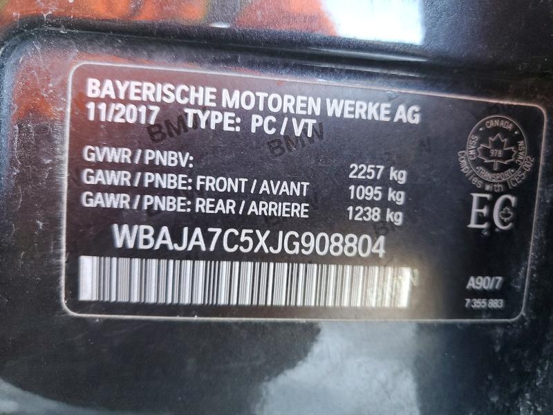 Продажа на аукционе авто 2018 Bmw 530, vin: WBAJA7C5XJG908804, номер лота: 78068035