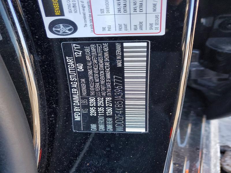 Продаж на аукціоні авто 2018 Mercedes-benz E, vin: WDDZF4KB5JA396777, номер лоту: 74965725
