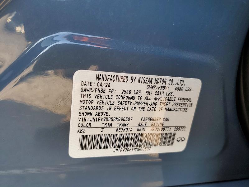 Продажа на аукционе авто 2024 Infiniti Q50, vin: JN1FV7DP5RM660507, номер лота: 75685005