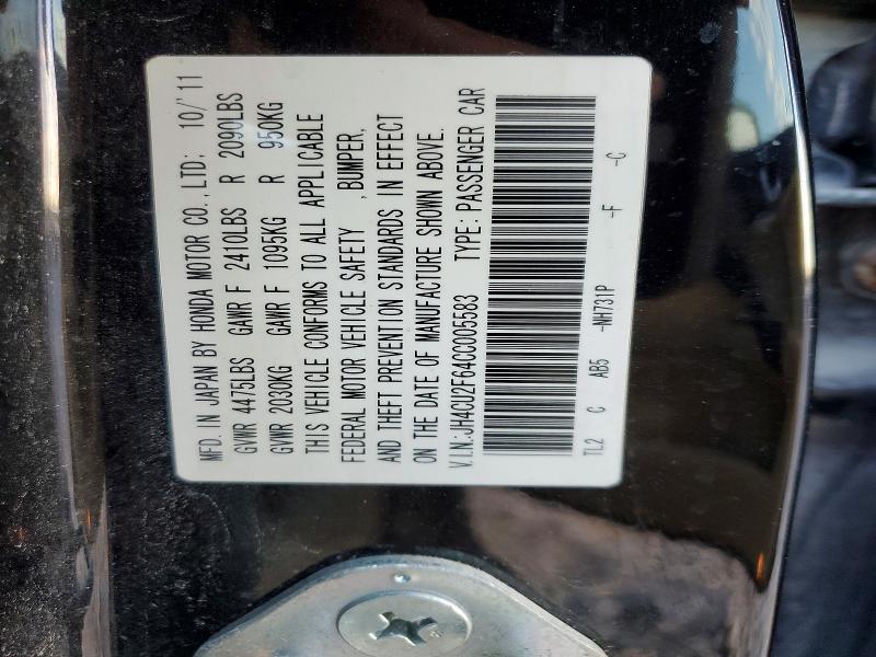 Aukcja sprzedaży 2012 Acura Tsx, vin: JH4CU2F64CC005583, numer aukcji: 76486545