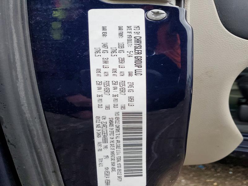 Продажа на аукционе авто 2014 Chrysler Town & Country, vin: 2C4RC1CG3ER408888, номер лота: 78366465