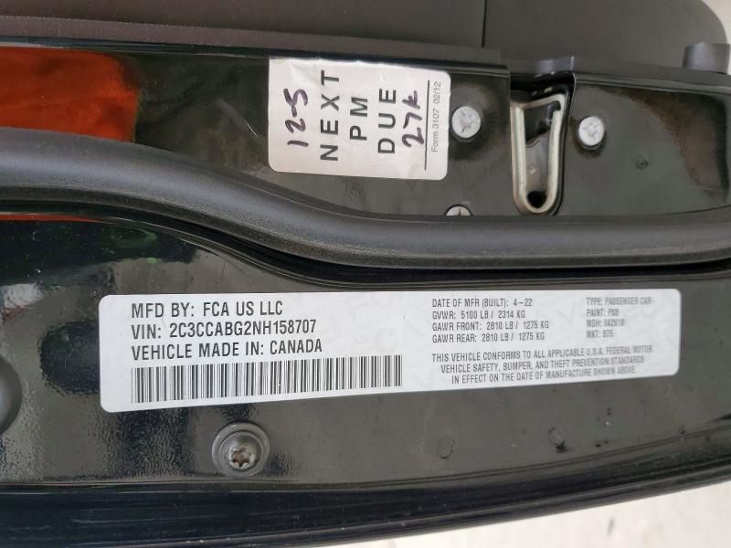 Продаж на аукціоні авто 2022 Chrysler 300, vin: 2C3CCABG2NH158707, номер лоту: 77856735