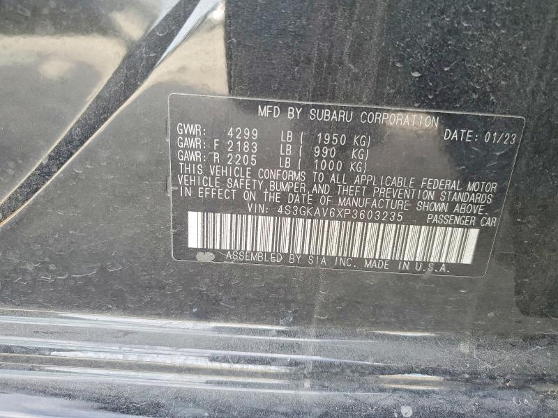 Продаж на аукціоні авто 2023 Subaru Impreza, vin: 4S3GKAV6XP3603235, номер лоту: 78818375