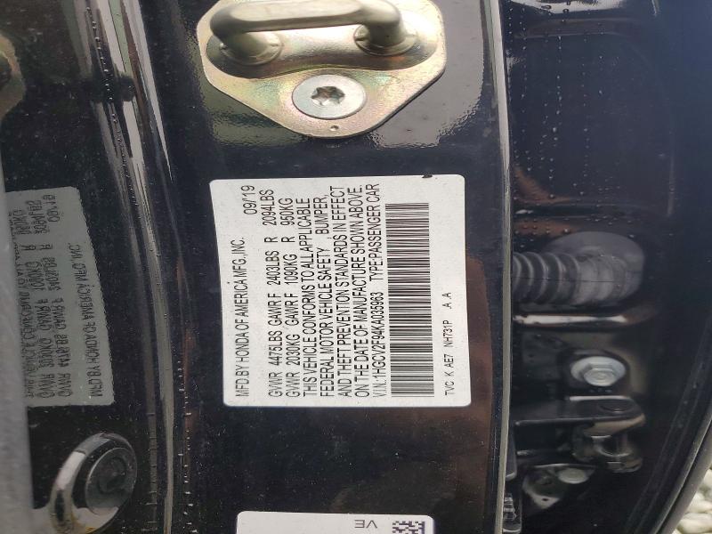 Продажа на аукционе авто 2019 Honda Accord, vin: 1HGCV2F94KA035963, номер лота: 79342025