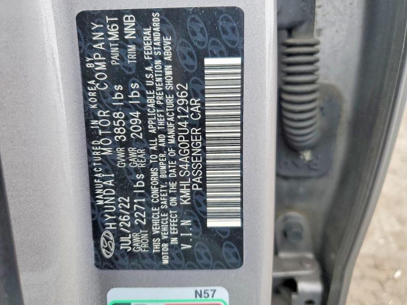 2023 Hyundai Elantra მანქანა იყიდება აუქციონზე, vin: KMHLS4AG0PU412962, აუქციონის ნომერი: 77737895