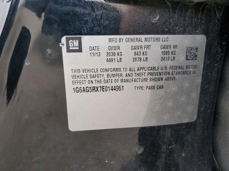 Aukcja sprzedaży 2014 Cadillac Ats, vin: 1G6AG5RX7E0144961, numer aukcji: 76958045