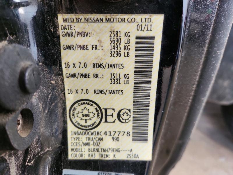 Продаж на аукціоні авто 2011 Nissan Frontier S, vin: 1N6AD0CW1BC417778, номер лоту: 75317375