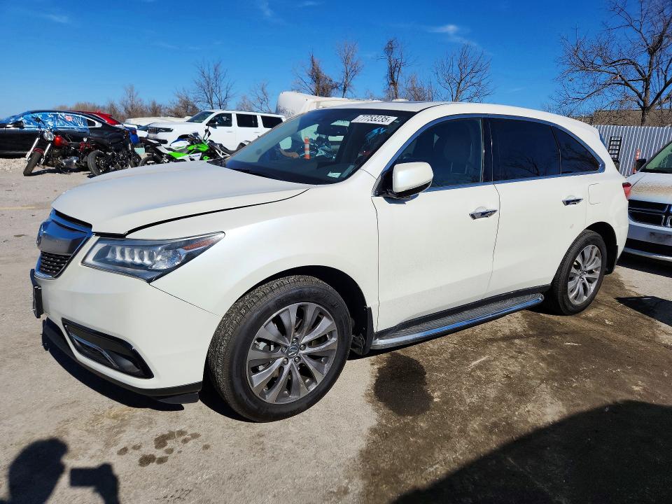 2014 Acura Mdx მანქანა იყიდება აუქციონზე, vin: 5FRYD3H46EB008787, აუქციონის ნომერი: 77753235
