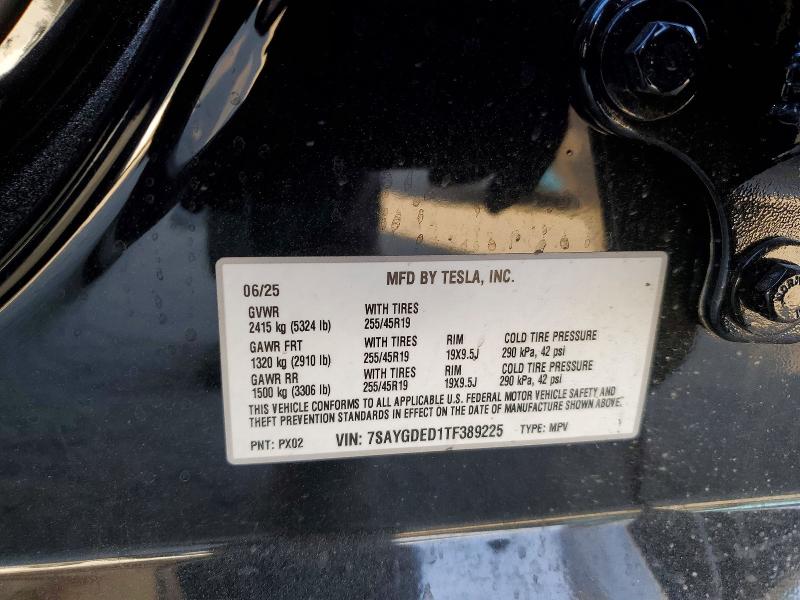 2026 Tesla Model Y მანქანა იყიდება აუქციონზე, vin: 7SAYGDED1TF389225, აუქციონის ნომერი: 79292875