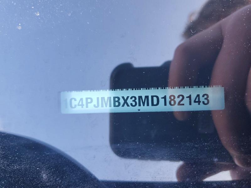 76762725 :رقم المزاد ، 1C4PJMBX3MD182143 vin ، 2021 Jeep Cherokee مزاد بيع