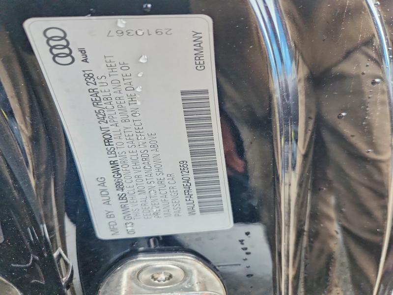 75777815 :رقم المزاد ، WAULFAFR4EA012559 vin ، 2014 Audi A5 مزاد بيع