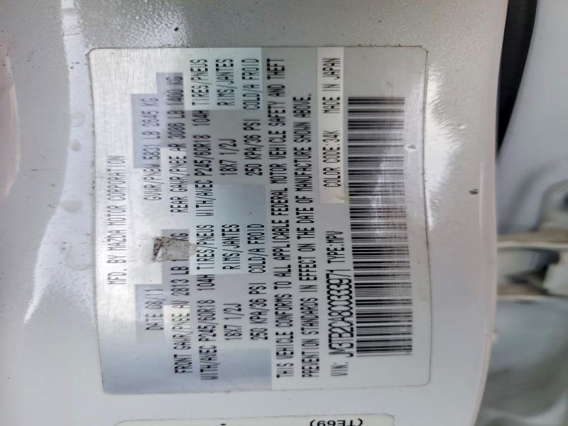 Aukcja sprzedaży 2012 Mazda Cx-9, vin: JM3TB2CA8C0333971, numer aukcji: 75096265