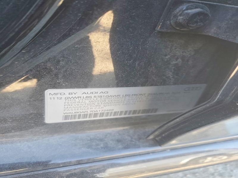 78120355 :رقم المزاد ، WAUBGAFL7DA172468 vin ، 2013 Audi S4 مزاد بيع