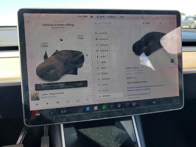 Aukcja sprzedaży 2020 Tesla Model Y, vin: 5YJYGDEE8LF018813, numer aukcji: 77778265