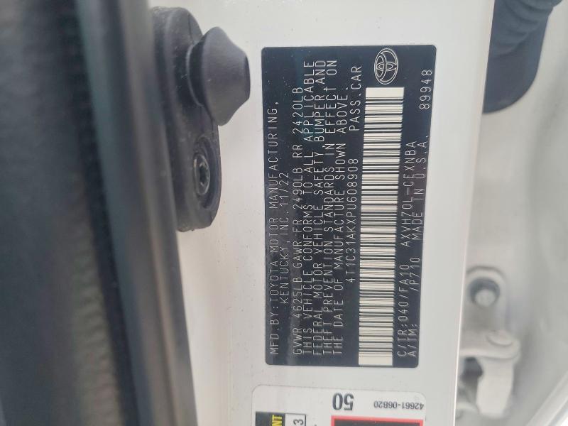 Aukcja sprzedaży 2023 Toyota Camry, vin: 4T1C31AKXPU608908, numer aukcji: 76277405