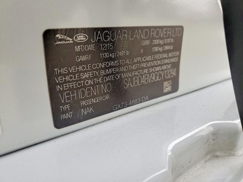 Aukcja sprzedaży 2016 Jaguar Xf, vin: SAJBD4BV9GCY13294, numer aukcji: 76963625
