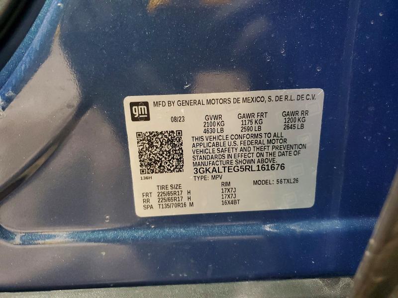 78664165 :رقم المزاد ، 3GKALTEG5RL161676 vin ، 2024 Gmc Terrain مزاد بيع