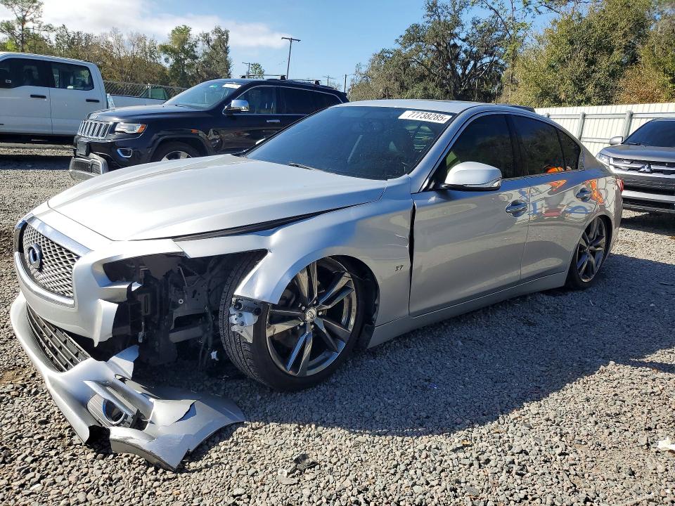 77738285 :رقم المزاد ، JN1BV7APXFM349184 vin ، 2015 Infiniti Q50 مزاد بيع