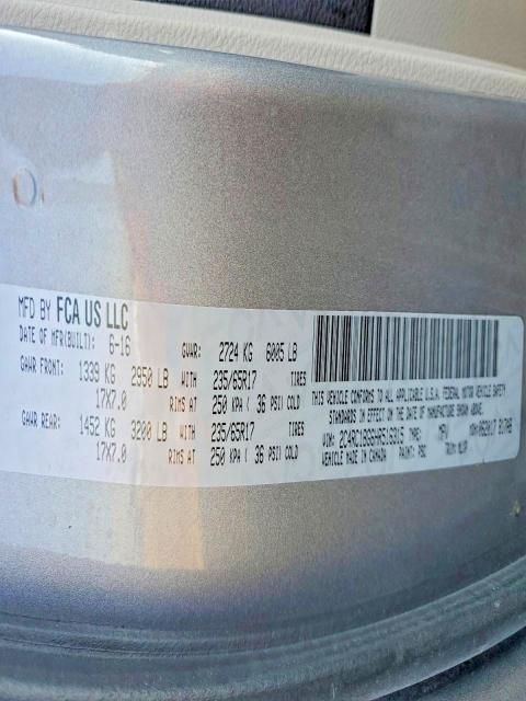77212965 :رقم المزاد ، 2C4RC1BG6HR516315 vin ، 2017 Chrysler Pacifica مزاد بيع