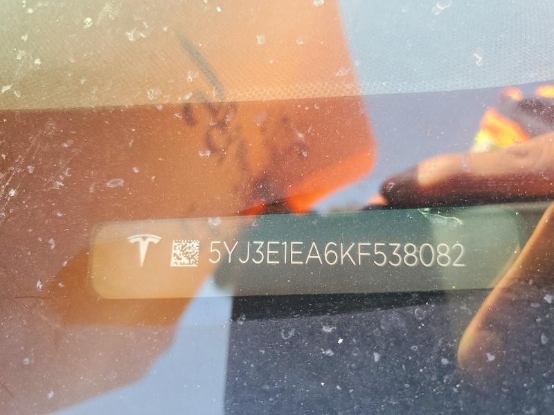 Продажа на аукционе авто 2019 Tesla Model 3, vin: 5YJ3E1EA6KF538082, номер лота: 79299835