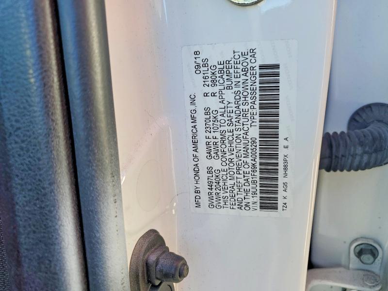 Aukcja sprzedaży 2019 Acura Tlx, vin: 19UUB1F69KA005290, numer aukcji: 75490275