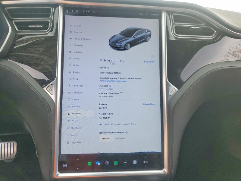 Aukcja sprzedaży 2017 Tesla Model S, vin: 5YJSA1E10HF175438, numer aukcji: 78839825