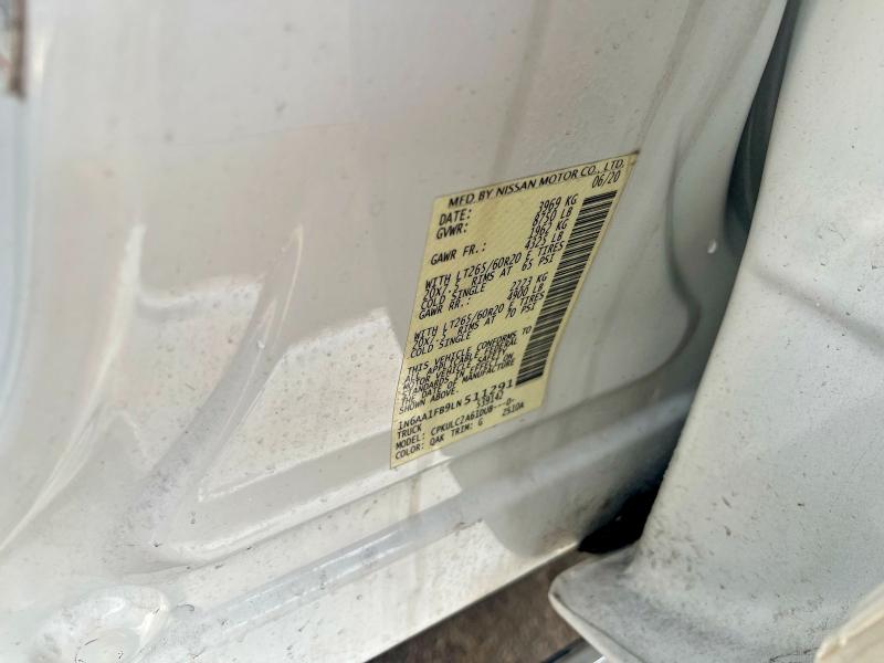 77819725 :رقم المزاد ، 1N6AA1FB9LN511291 vin ، 2020 Nissan Titan Xd S مزاد بيع