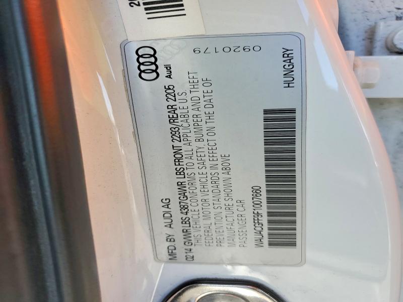 Продаж на аукціоні авто 2015 Audi A3, vin: WAUACGFF9F1007660, номер лоту: 75609465