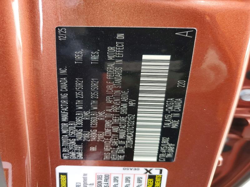 2026 Lexus Rx 350 მანქანა იყიდება აუქციონზე, vin: 2T2BAMCA2TC132152, აუქციონის ნომერი: 77819065