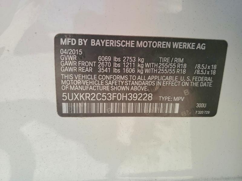 Aukcja sprzedaży 2015 Bmw X5, vin: 5UXKR2C53F0H39228, numer aukcji: 79138375